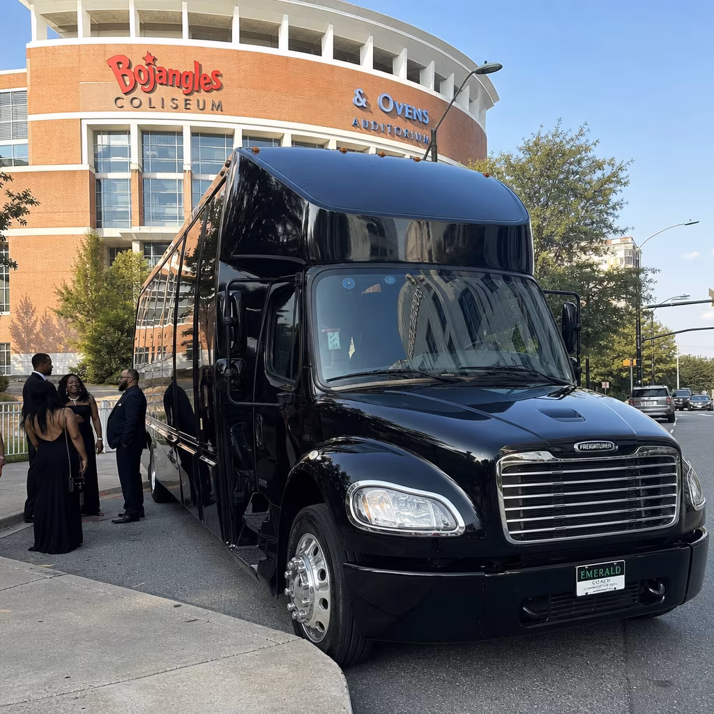 Rent a Bus to Bojangles Coliseum & Ovens Auditorium