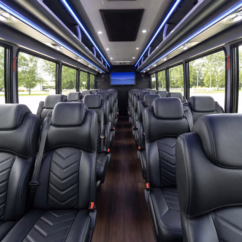 15-35 Passenger Minibus Interior