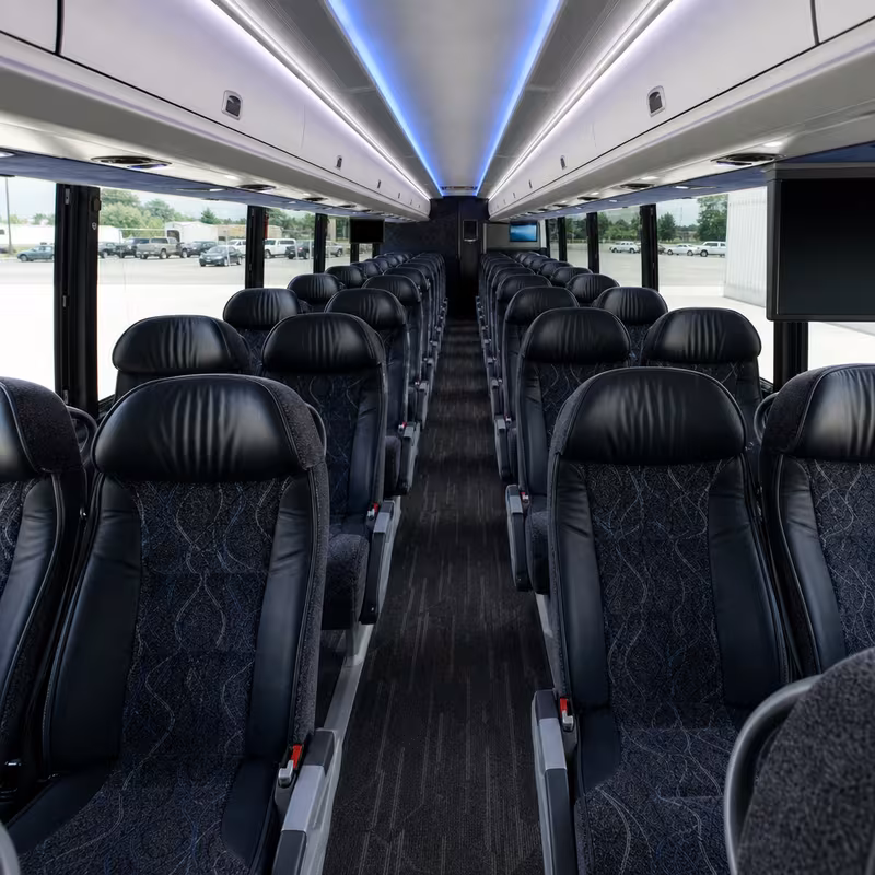 40-56 Passenger Charter Bus Inside