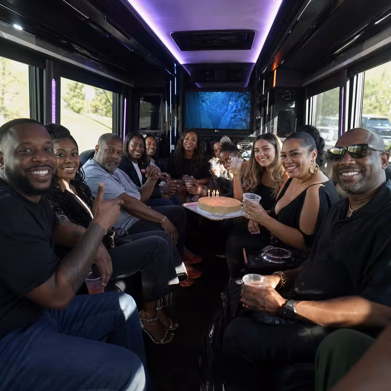 Charlotte Birthday Transportation fleet vehicle