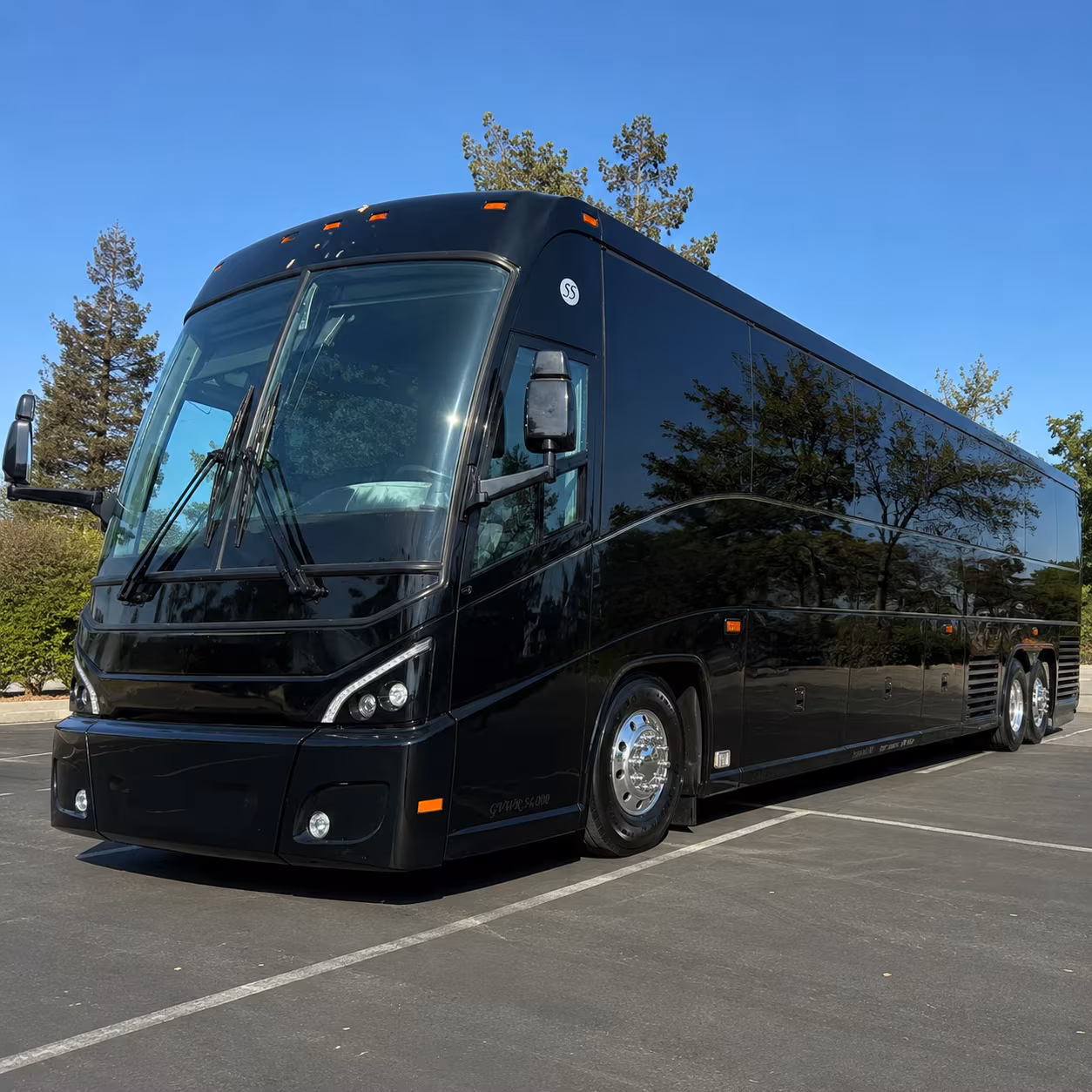 Charlotte Airport Shuttle & Transportation party bus interior