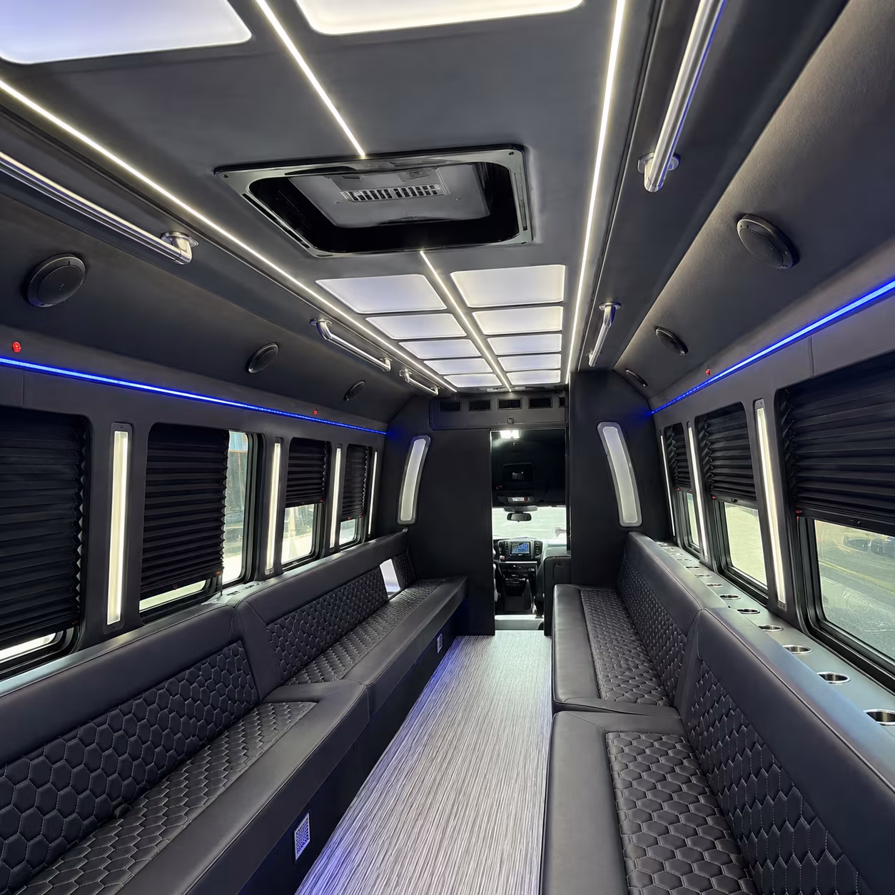 Charlotte Birthday, Sweet 16, & Quinceañera Transportation party bus exterior