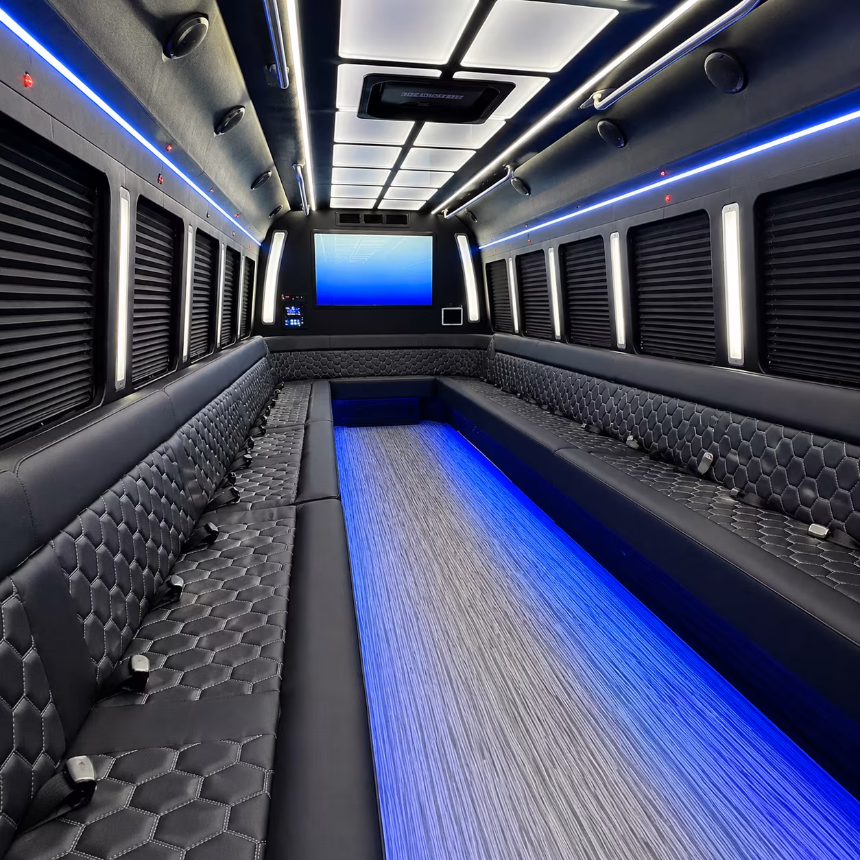 Charlotte Concert & Music Festival Transportation party bus exterior