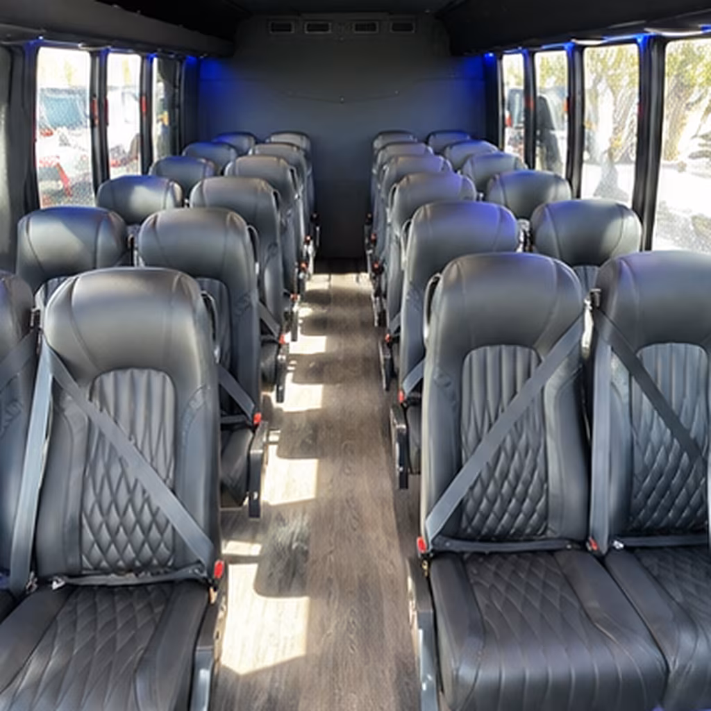 Charlotte Corporate Transportation party bus interior