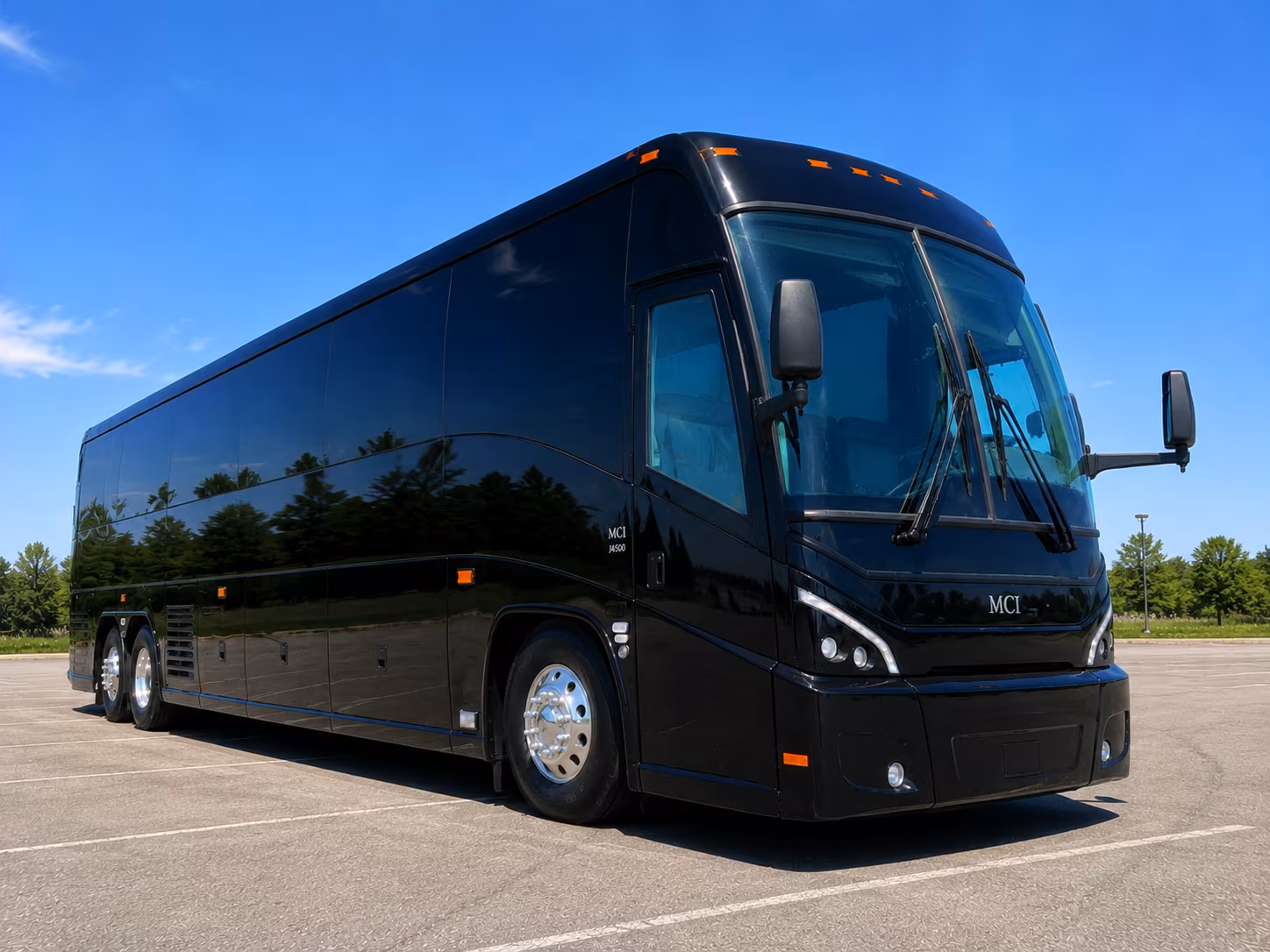 Charlotte Corporate Transportation party bus exterior