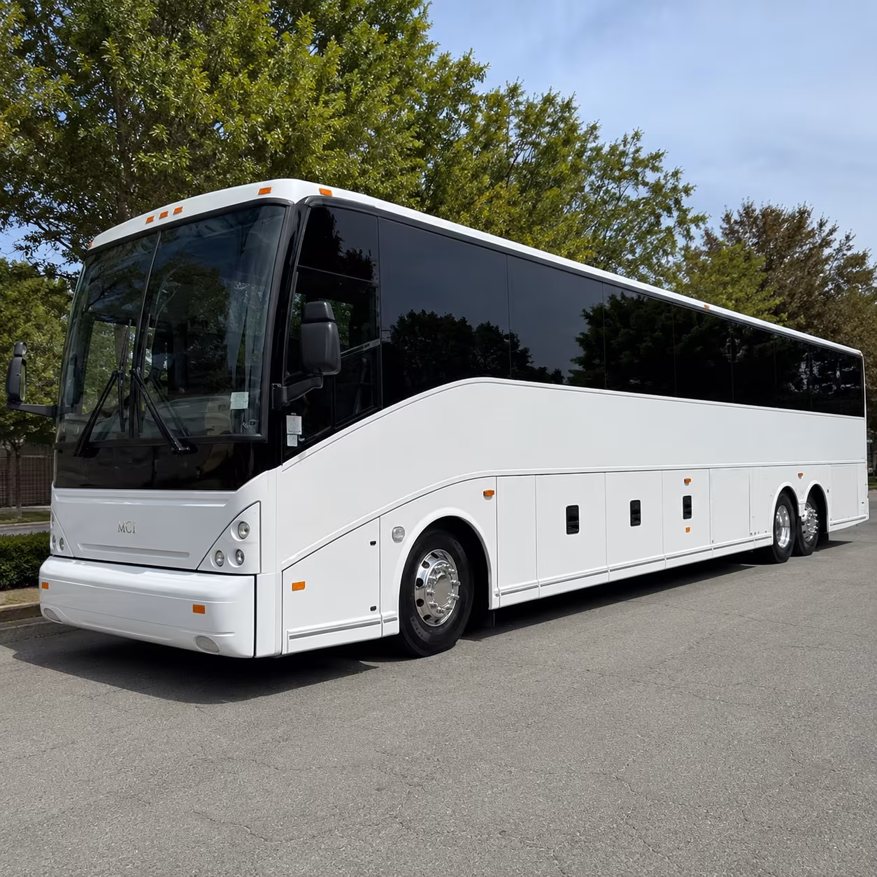Charlotte Corporate Transportation party bus exterior