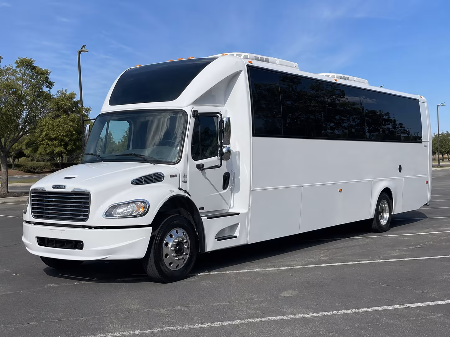 Charlotte Private Event Transportation party bus interior
