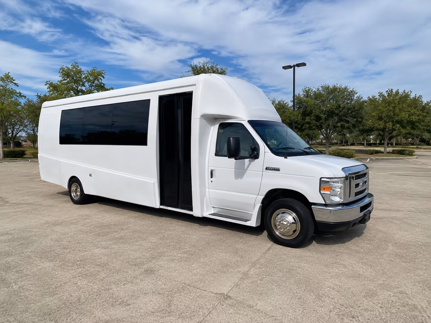 Charlotte Prom & Homecoming Transportation party bus exterior