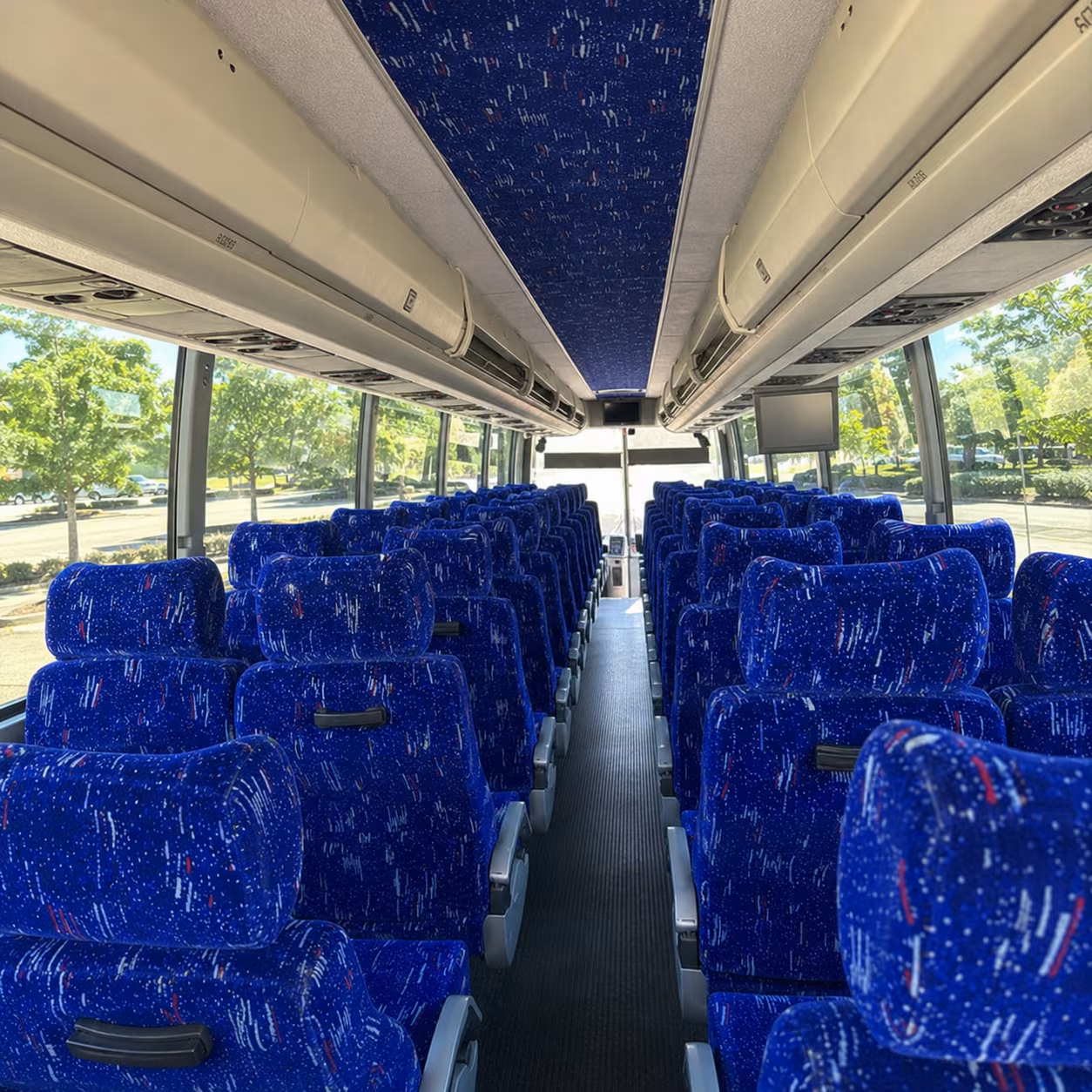Charlotte School Event Transportation party bus exterior