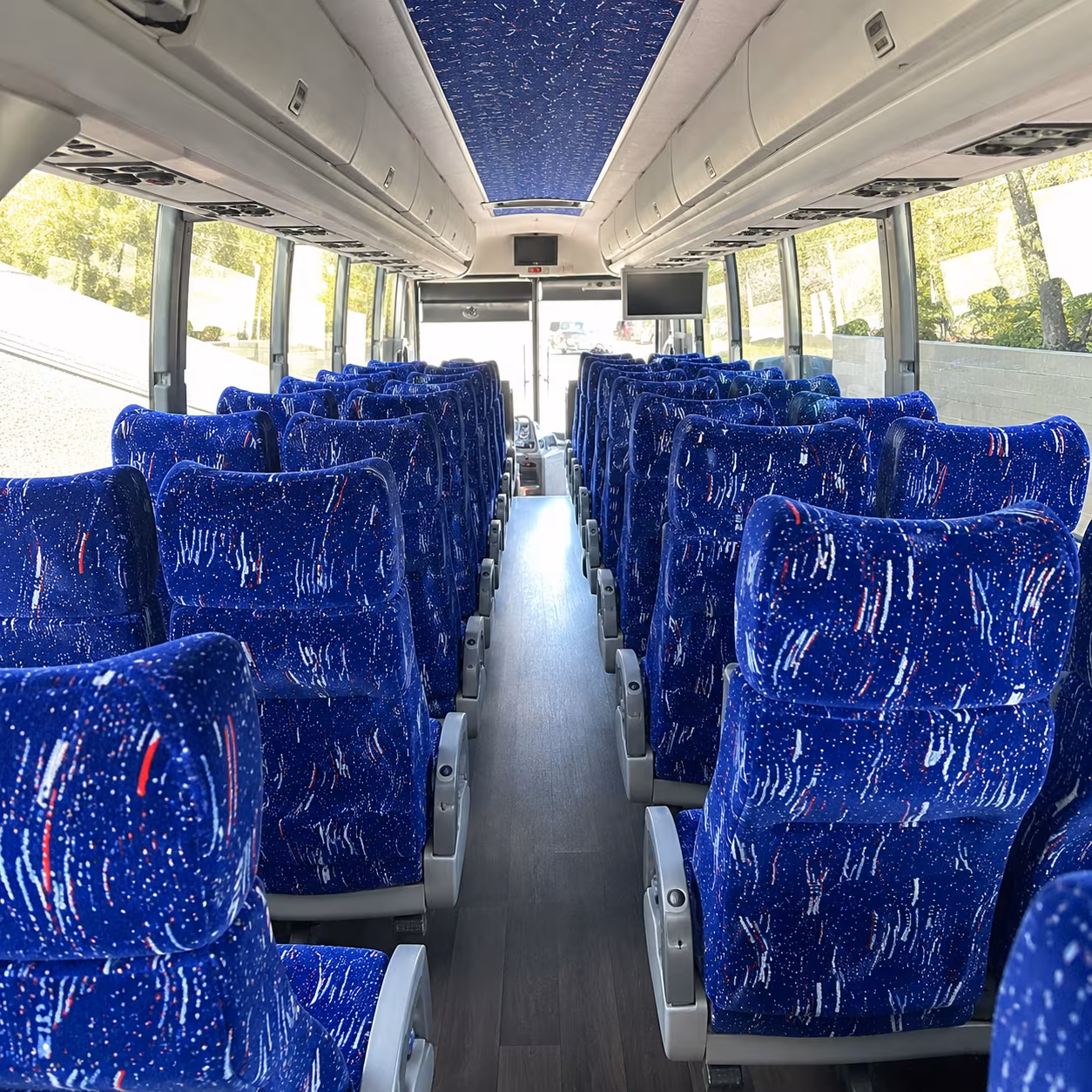 Charlotte School Event Transportation party bus exterior