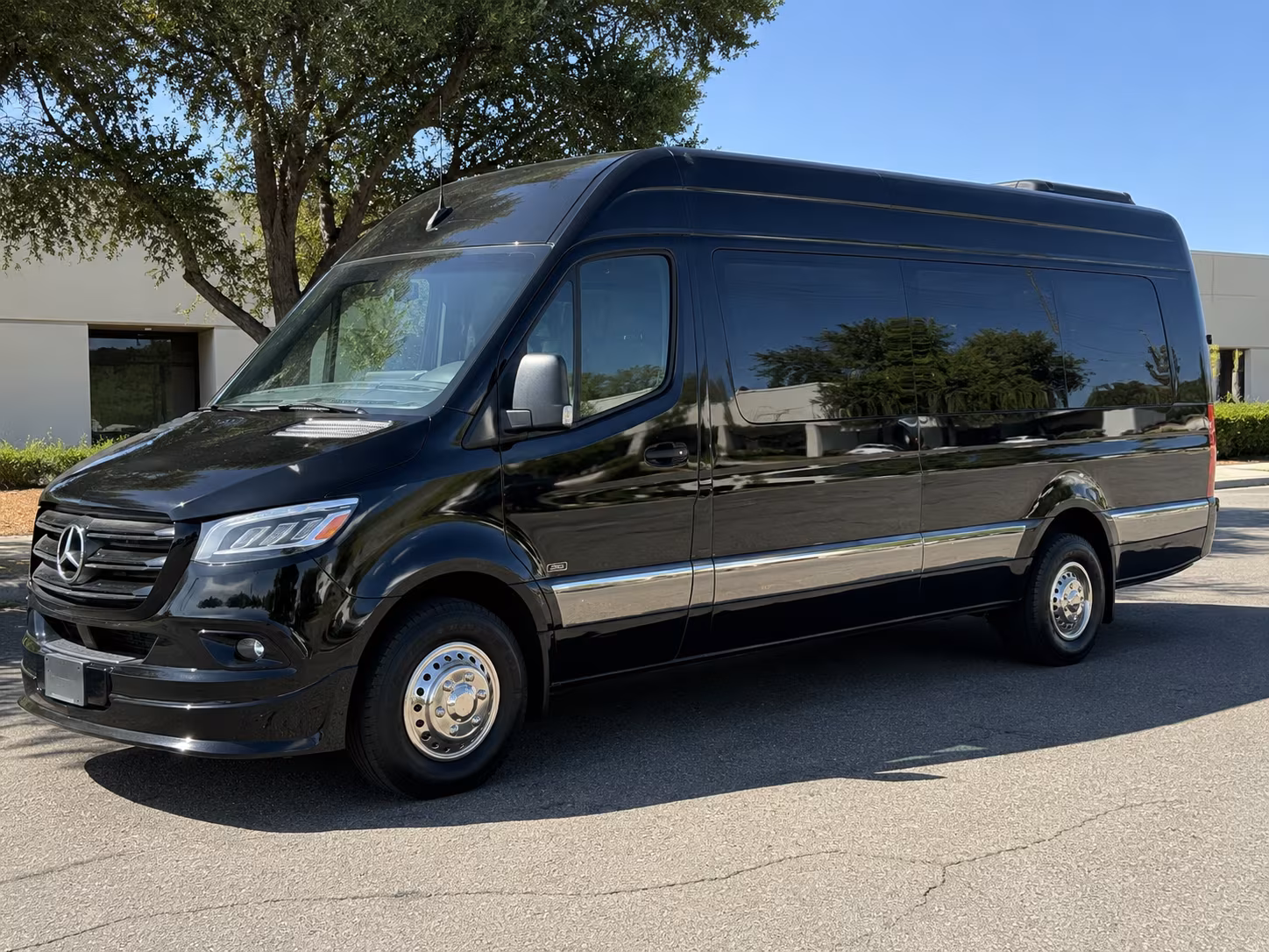Charlotte School Event Transportation party bus exterior
