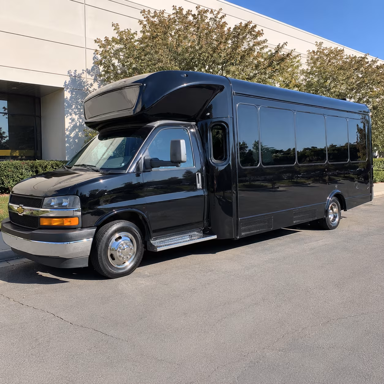 Charlotte Sporting Event Transportation party bus exterior