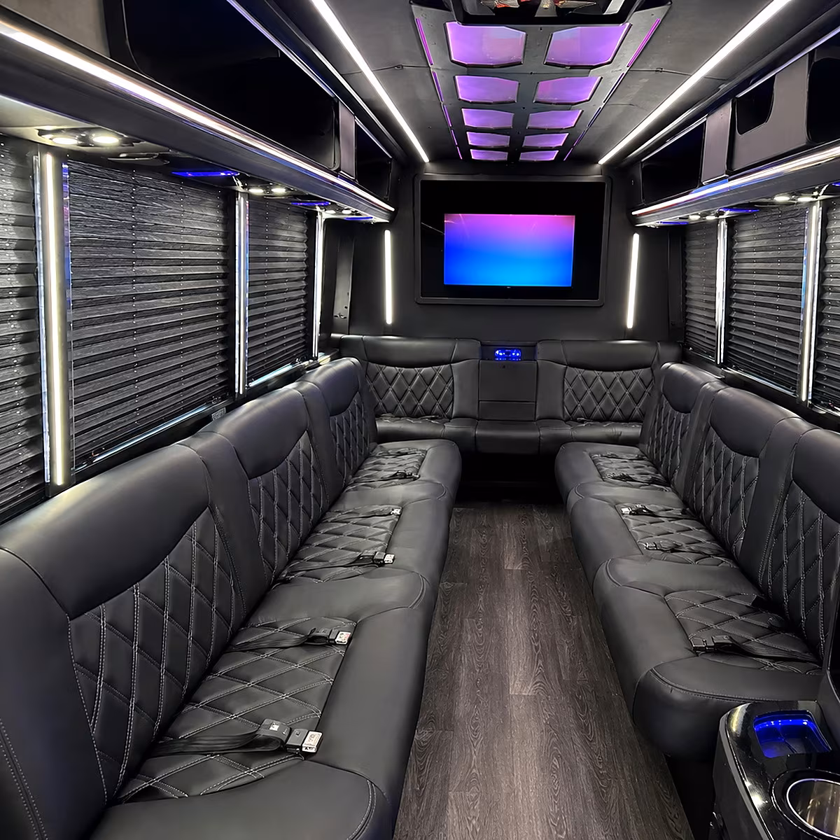 Charlotte Sporting Event Transportation onboard seating