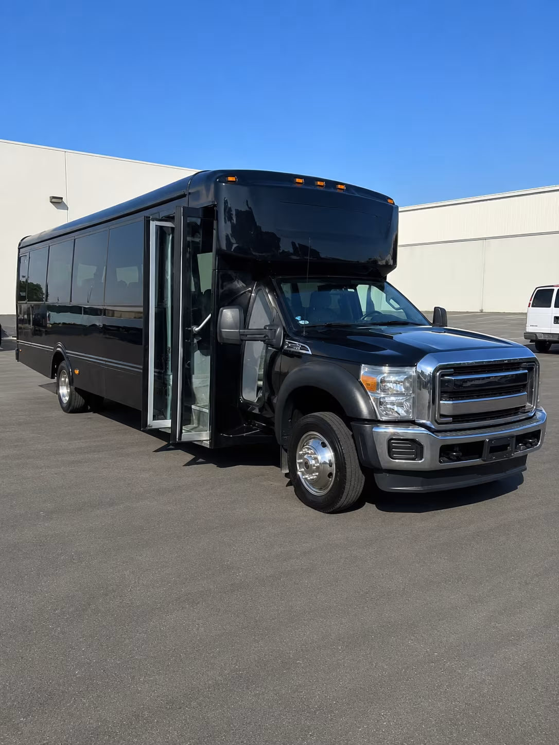 Charlotte Sporting Event Transportation party bus exterior