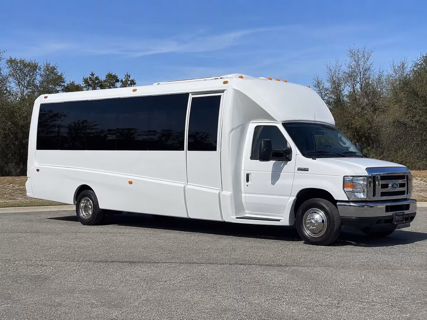 Charlotte Wedding Transportation party bus exterior