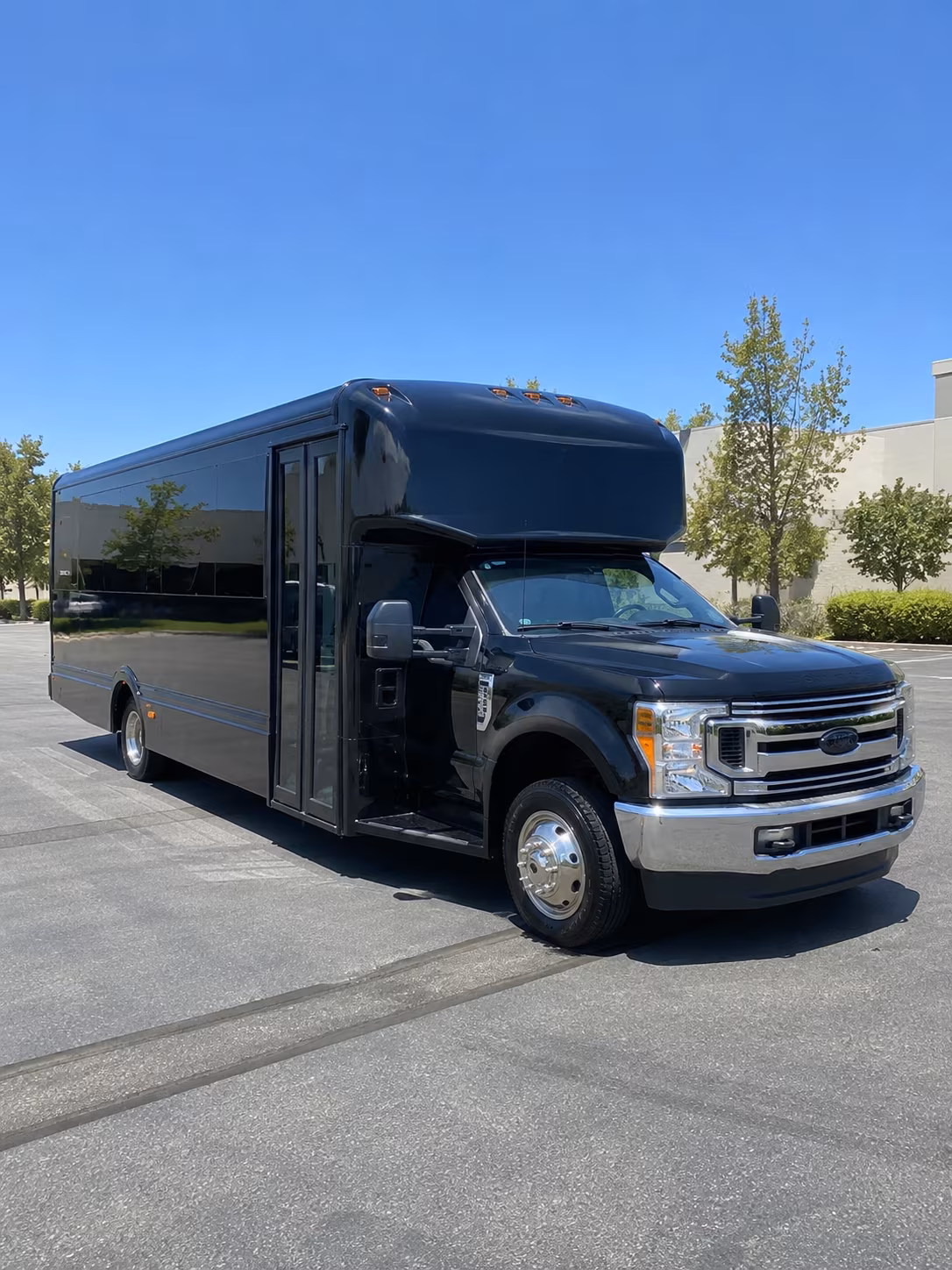 Charlotte Wedding Transportation party bus exterior