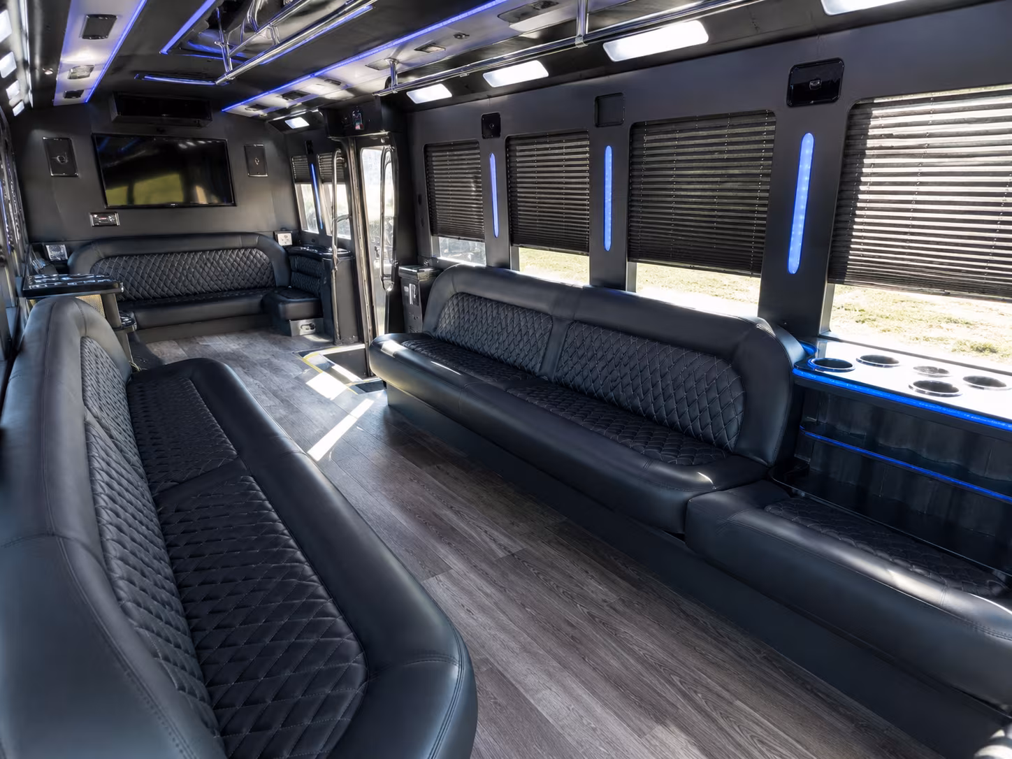 Charlotte Wedding Transportation party bus exterior