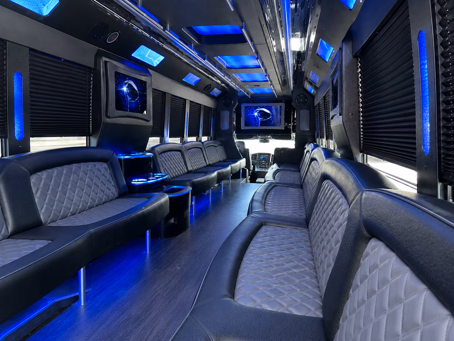 Charlotte Wedding Transportation onboard seating