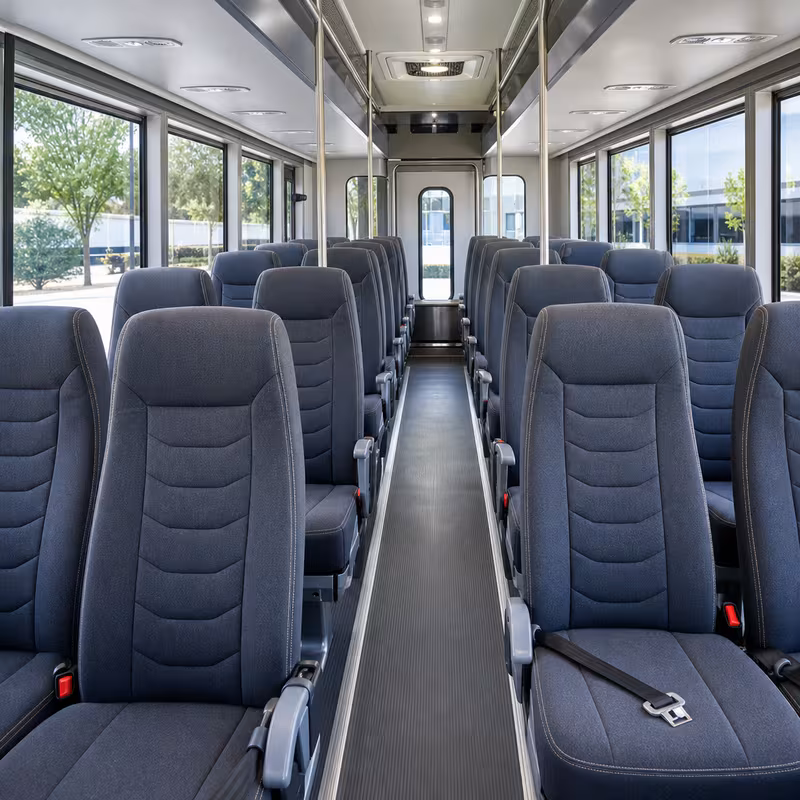 15-35 Passenger Minibus Inside