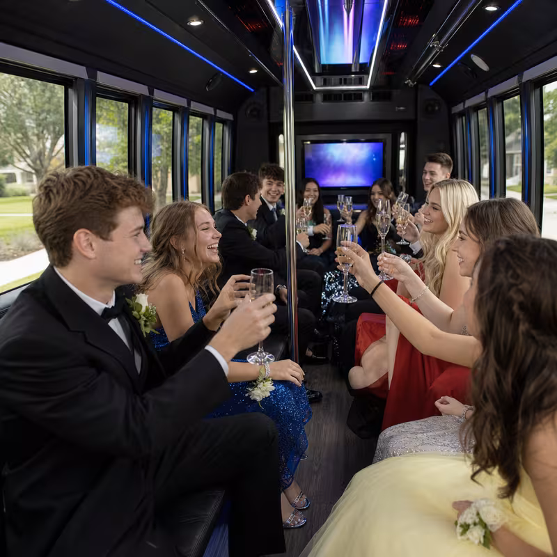 Charlotte Prom & Homecoming Transportation fleet vehicle